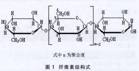 图1 纤维素结构式